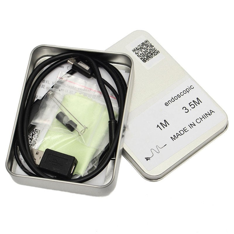 Hot Sale Waterproof 1m 6LED 7mm Inspection Camera USB Digital Endoscope Borescope for Windows for Android High Quality - DirectM