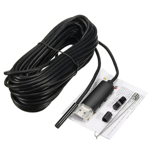 Black 5.5mm 6 LED Waterproof 2 in 1 USB Endoscope  640x480 Inspection Borescope Tube Snake Camera For Android Phone OTG - DirectM