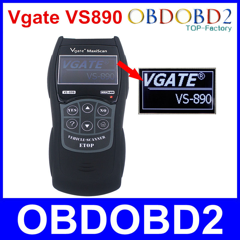 Newest VS890 Universal Auto Diagnostic Scanner Vgate VS890 OBD2 CAN-BUS Fault Car Code Reader VS-890 Multi-Languages - DirectM