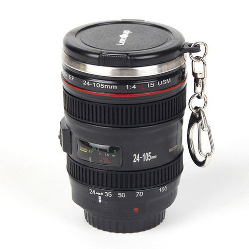 60ml 2.1OZ Mini Stainless Steel Mug Cup Vodka Camera Lens Spirits Portable Thermos Cup M133 Mug-02 - DirectM