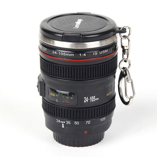 60ml 2.1OZ Mini Stainless Steel Mug Cup Vodka Camera Lens Spirits Portable Thermos Cup M133 Mug-02 - DirectM