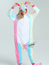 Winter Pink Green Dinosaur Pyjamas Unisex Adult Animal Unicorn Pajamas - DirectM