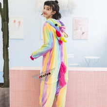 Winter Pink Green Dinosaur Pyjamas Unisex Adult Animal Unicorn Pajamas - DirectM