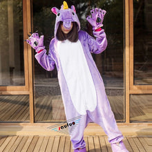 Winter Pink Green Dinosaur Pyjamas Unisex Adult Animal Unicorn Pajamas - DirectM