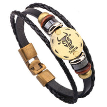 12 Constellations Leather Fashion Bracelet - DirectM