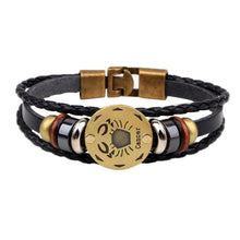 12 Constellations Leather Fashion Bracelet - DirectM