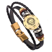 12 Constellations Leather Fashion Bracelet - DirectM