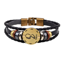 12 Constellations Leather Fashion Bracelet - DirectM