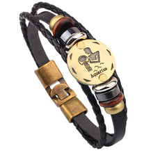 12 Constellations Leather Fashion Bracelet - DirectM