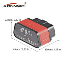 Konnwei KW903 ELM327 Bluetooth ODB2 Car Diagnostic Scanner Detector Tool Code Reader for Android for IOS OBDII Auto Scanner Hot - DirectM