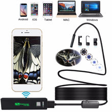 1200P HD WiFi Inspection Camera Endoscope 3.5m Tube 8mm Waterproof 8 LED Lens With Wireless Transmitter For Outdoor Testing - DirectM