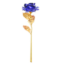 24k Gold Foil Plated Rose Dipped Rose Artificial Flower Creative Gift For 2017 Valentine's Day Craft Birthday Home Decoration - DirectM
