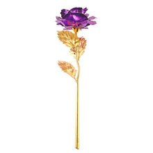 24k Gold Foil Plated Rose Dipped Rose Artificial Flower Creative Gift For 2017 Valentine's Day Craft Birthday Home Decoration - DirectM