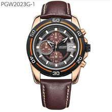 Brand Men Business Watch Luxury Leather Strap Chronograph Quartz Military Wrist Watches Clock - DirectM