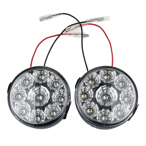 2pcs 9 LED Cool White Daytime Running Light DRL Car Headlight Fog Lights Lamp - DirectM