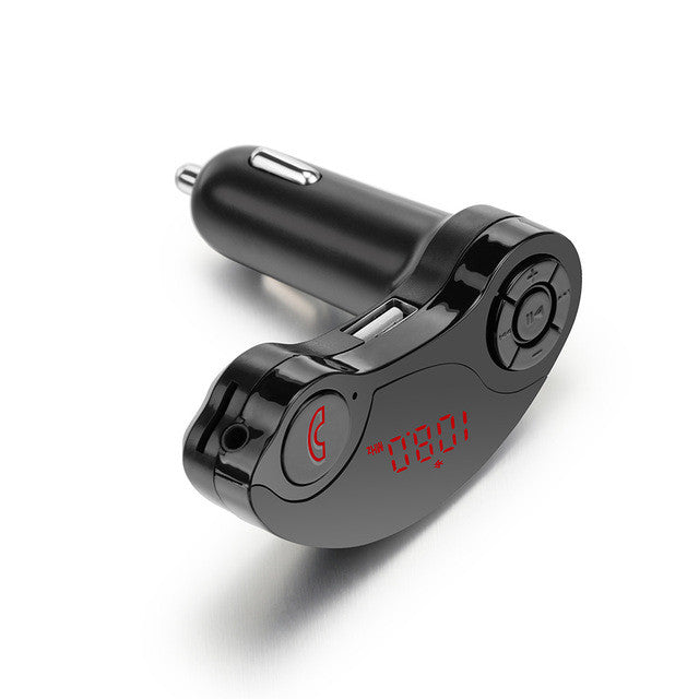 GT86S Bluetooth Car Kit Music Player FM Transmitter Modulator 1.5A USB Car Charger Support U Disk/TF Card  AUX-in DC 12/24V - DirectM