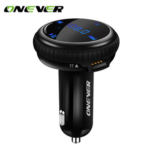 FM Transmitter Bluetooth Modulator Hands Free Car Kit with Car GPS Location Tracking Car MP3 Audio Player USB Charger LED - DirectM