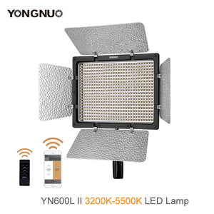 YONGNUO YN600L II 3200K-5500K YN600 II 600 Video LED Light Panel 2.4G Wireless Remote Control by Phone App for Interview Camera - DirectM