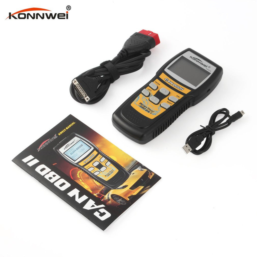 KONNWEI Car Scanner EOBD CAN OBDII OBD2 Car Code Reader Diagnostic Scan Tool Fault Scanner UP For OBDII Cars and Light Trucks - DirectM