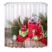 3D Christmas Waterproof Polyester Bathroom Shower Curtain Decor with 12 Hooks - DirectM
