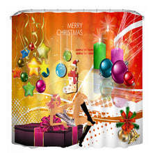 3D Christmas Waterproof Polyester Bathroom Shower Curtain Decor with 12 Hooks - DirectM