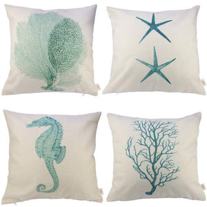 4PC Pillow Case Sofa Waist Throw Cushion Cover Home Decor - DirectM