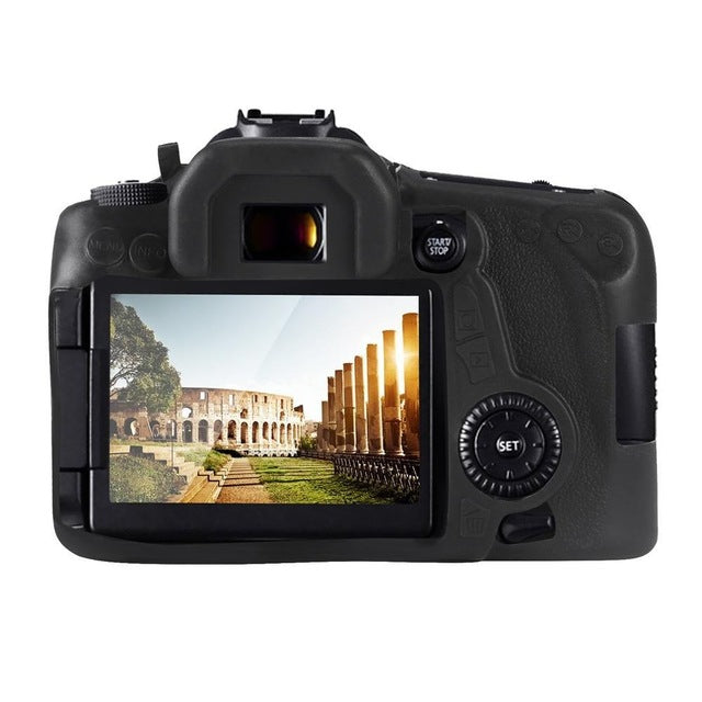 Durable Soft Silicone Rubber Case  Camera Protective Body Cover Case Bag for Canon EOS 70D  2017 New Arrival Drop Shipping - DirectM