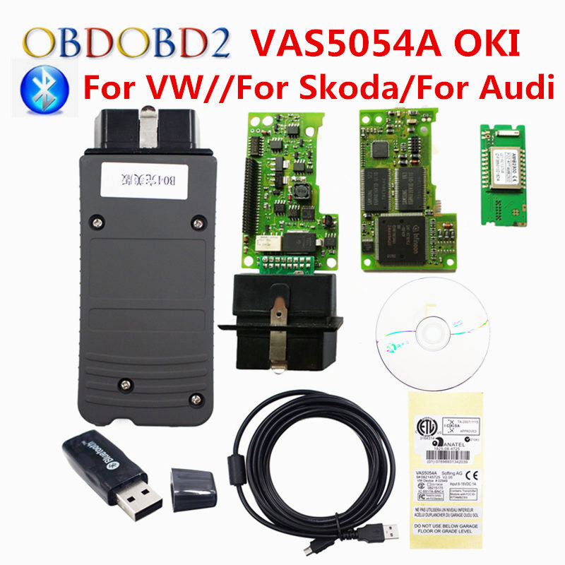 OKI Full Chip VAS5054A ODIS V4.13 Car Diagnostic Tool VAS 5054A Bluetooth USB For Audi For VW For Bentley VAS 5054 A VAG Scanner - DirectM