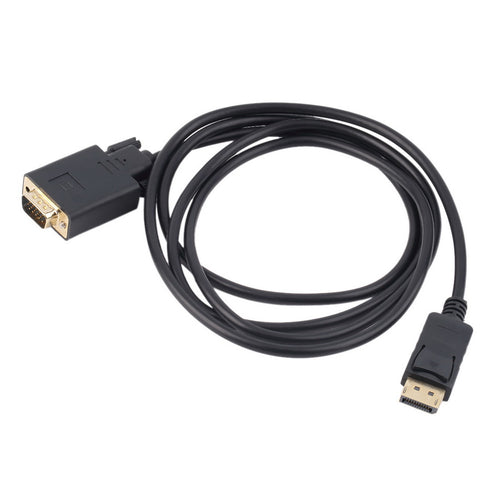 1.8M DP Display Port Male to VGA Male RGB D-SUB Cable Adapter HDTV Newest - DirectM