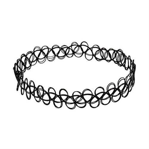 6pcs Retro Tattoo Choker Necklace Gothic Stretch Choker Necklace Set - DirectM
