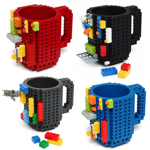 1Pc 12oz Build-On Brick Coffee Mug Lego Type - DirectM