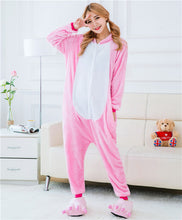 Adult Winter Rainbow Kigurumi Unicorn Pajamas Unisex Anime Hoodie Flannel Pyjama Cute Cartoon Unicornio Sleepwear Home Pijama - DirectM