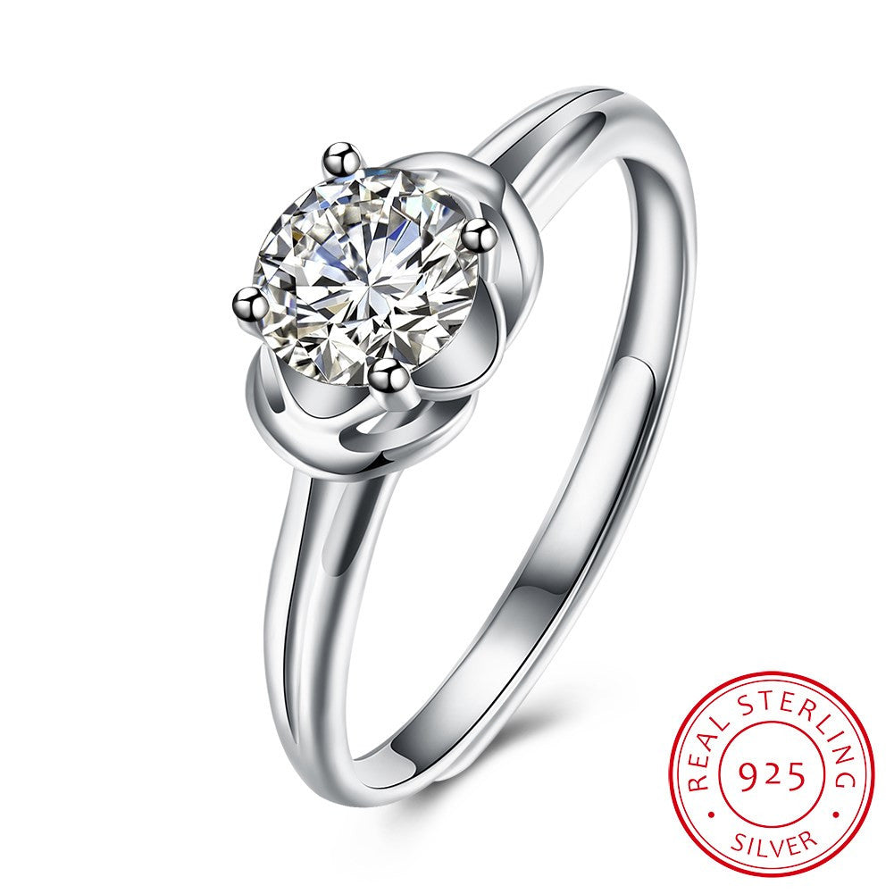 925 Sterling Silver Ring Fashion fashion ring SH-R0005 ring ball - DirectM